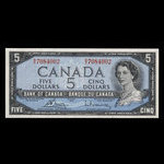 Canada, Banque du Canada, 5 dollars <br /> 1954