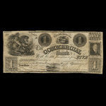 Canada, Commercial Bank of Fort Erie, 1 dollar <br /> janvier 1851