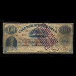 Canada, Union Bank of Newfoundland, 10 livres(anglaise) <br /> 2 octobre 1865