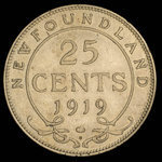 Canada, Georges V, 25 cents <br /> 1919