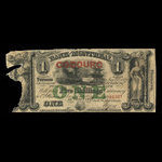 Canada, Banque de Montréal, 1 dollar <br /> 1 janvier 1849