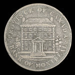 Canada, Banque de Montréal, 1 penny <br /> 1842