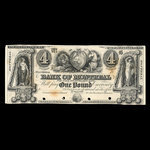 Canada, Banque de Montréal, 4 dollars <br /> 1860
