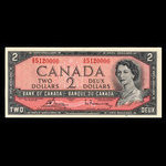 Canada, Banque du Canada, 2 dollars <br /> 1954