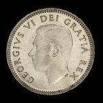 Canada, Georges VI, 10 cents <br /> 1952