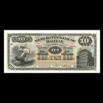 Canada, Merchants' Bank of Halifax, 10 dollars <br /> 1 juillet 1880