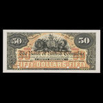 Canada, Bank of British Columbia, 50 dollars <br /> 1 janvier 1894