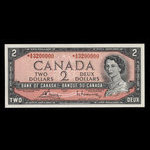 Canada, Banque du Canada, 2 dollars <br /> 1954