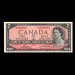 Canada, Banque du Canada, 2 dollars <br /> 1954