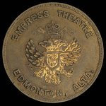 Canada, Empress Theatre, aucune dénomination <br /> 1925