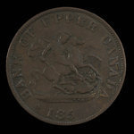 Canada, Bank of Upper Canada (York), 1/2 penny : 1852