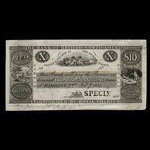 Canada, Bank of British North America, 10 dollars <br /> 1 février 1853