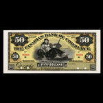 Canada, Canadian Bank of Commerce, 50 dollars <br /> 3 juillet 1893