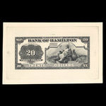 Canada, Bank of Hamilton, 20 dollars <br /> 1 juin 1914
