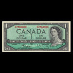 Canada, Banque du Canada, 1 dollar <br /> 1954