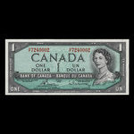Canada, Banque du Canada, 1 dollar <br /> 1954