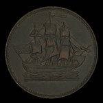 Canada, inconnu, 1/2 penny <br /> 1835