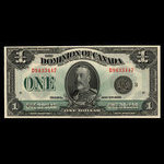 Canada, Dominion du Canada, 1 dollar <br /> 2 juillet 1923