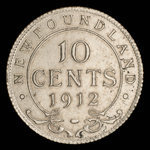 Canada, Georges V, 10 cents <br /> 1912