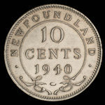 Canada, Georges VI, 10 cents : 1940