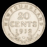 Canada, Georges V, 20 cents <br /> 1912