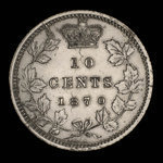 Canada, Victoria, 10 cents <br /> 1870