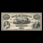Canada, Bank of Toronto (The), 20 dollars <br /> 1 février 1914