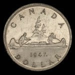 Canada, Georges VI, 1 dollar <br /> 1948