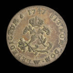 France, Louis XV, 2 sous <br /> 1747