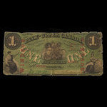 Canada, Bank of Upper Canada (York), 1 dollar <br /> 1 janvier 1861