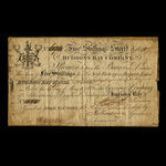 Canada, Compagnie de la Baie d'Hudson, 5 shillings <br /> 1820