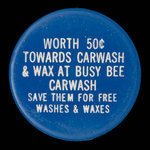 Canada, Busy Bee Car Wash, 50 cents <br /> 1975