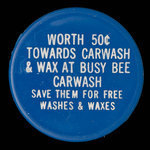 Canada, Busy Bee Car Wash, 50 cents <br /> 1975