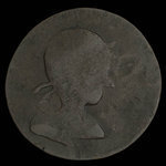 Canada, inconnu, 1/2 penny <br /> 1838