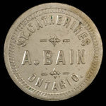 Canada, A. Bain, 5 cents <br /> 1887