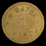Canada, R. Bayne, 1 chopine de lait <br /> 1892