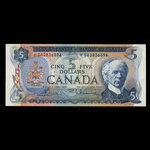 Canada, Banque du Canada, 5 dollars <br /> 1972