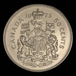 Canada, Élisabeth II, 50 cents <br /> 1973