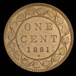 Canada, Victoria, 1 cent <br /> 1881