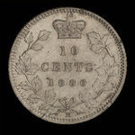Canada, Victoria, 10 cents : 1880
