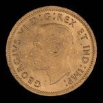 Canada, Georges VI, 1 cent <br /> 1938