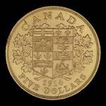 Canada, Georges V, 5 dollars : 1914