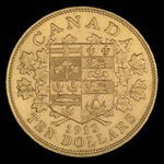 Canada, Georges V, 10 dollars <br /> 1913