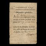 Canada, Administration coloniale française, 24 livres <br /> 1 janvier 1756