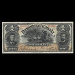 Canada, Dominion du Canada, 1 dollar <br /> 31 mars 1898