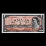 Canada, Banque du Canada, 2 dollars <br /> 1954