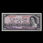 Canada, Banque du Canada, 10 dollars <br /> 1954