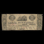 Canada, Commercial Bank (Kingston), 1 dollar <br /> 25 juillet 1837