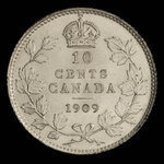 Canada, Édouard VII, 10 cents : 1909
