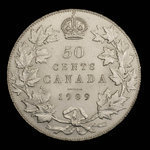 Canada, Édouard VII, 50 cents <br /> 1909